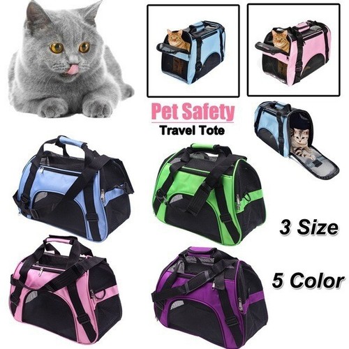 Cat carrier bag - soft, fabric