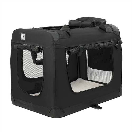 Kct large black - black, fabric