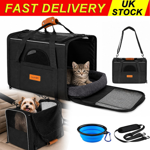 Fabric dog crate pet carrier - dog,