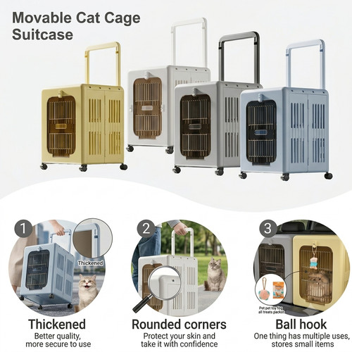 Foldable cat dog carrier - dog,