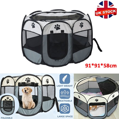 Foldable soft fabric dog crate - soft,