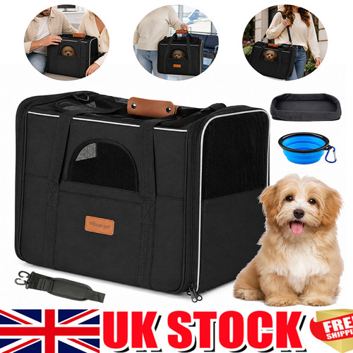 Fabric dog crate puppy carrier - crate,